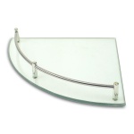 Γωνιακό Ράφι Γυαλί Μέταλλο - Image 2