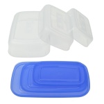 Σετ 3 Δοχεία Ορθογώνιο Μπλε 0.93-1.88-3L - Image 2