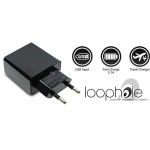 LOOPHOLE Premium Travel Adapter 2.1A Black - Image 2