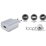 LOOPHOLE Premium Travel Adapter 2.1A White - Image 2