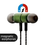 Magnetic BT Headset AZ-26 Green - Image 2