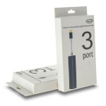 Type-C 3.0 Hub x3 + Gigabit Ethernet Black Metal - Image 3