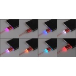 Led Καλώδιο Φόρτισης - Δεδομένων Micro Usb Green-White - Image 2