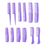 Σετ 12 τεμάχια Χτένες Πλαστικές - Λιλά - Image 2