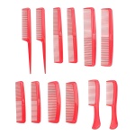 Σετ 12 τεμάχια Χτένες Ταξιδίου - Κόκκινο - Image 2