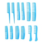 Σετ 12 τεμάχια Χτένες Ταξιδίου - Γαλάζιο - Image 2