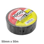 LOGO Πλατιά Υφασμάτινη Ταινία 50mm x 50m Mαύρη - Image 2