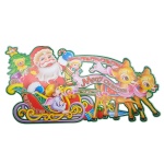 Χριστουγεννιάτικη Διακόσμηση Τοίχου 3D 84*43cm - Image 2