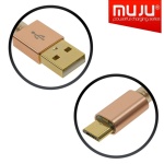 MUJU Καλώδιο Φόρτισης - Δεδομένων Micro Usb 1m Rose Gold - Image 2