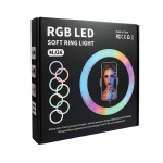 LED Ring light 33cm RGB 25W Black - Image 3