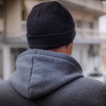 Πλεκτός Σκούφος Μαύρος - Image 2