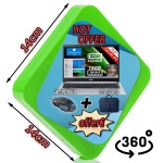 Περιστροφική Πινακίδα Προώθησης Lime - Image 2