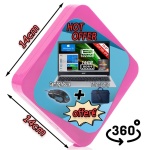 Περιστροφική Πινακίδα Προώθησης Pink - Image 2