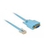DELOCK Καλώδιο Serial RS-232 DB9 female σε RJ45 male, 1m, μπλε