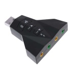 POWERTECH κάρτα ήχου USB CAB-U037, 7.1CH, έξοδος μικρόφωνου & ακουστικού