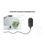 SONOFF Aισθητήρας θερμοκρασίας και υγρασίας SI7021, WiFi, 2.5mm, μαύρο - Image 2