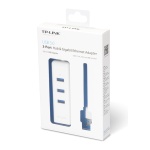 TP-LINK USB Hub UE330 με θύρα δικτύου, 3 θυρών, USB σύνδεση, λευκό - Image 2