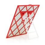 Καθρέφτης 18*24cm Κάδρο Κόκκινο - Image 2