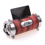 Bluetooth Ηχείο Tube Wood Effect - Image 2