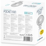 Platinet Rechargeable Desk Fan with Powerbank 4000 mah Λευκό - Image 3