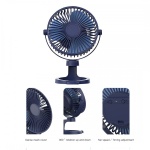 XO MF79 Ρυθμιζόμενος Ανεμιστήρας 6 ιντσών 2400 mAh Μπλε - Image 2