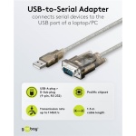 GOOBAY καλώδιο USB σε RS-232 68875, 1 Mbit/s, 1.5m, διάφανο - Image 2