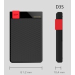 SILICON POWER Εξωτερικός HDD 1TB Diamond D30 D3S, USB 3.2, Black - Image 3