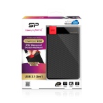 SILICON POWER Εξωτερικός HDD 1TB Diamond D30 D3S, USB 3.2, Black - Image 4