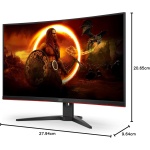 AOC C32G2ZE Curved Gaming Monitor 31.5" FHD - Image 3