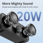 TRONSMART φορητό ηχείο T2 Plus Upgraded, 20W, Bluetooth/NFC, 4000mAh, μαύρο - Image 3