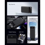 USAMS power bank US-CD198, 3x θύρες εξόδου, 10000mAh, 10W, μαύρο - Image 2