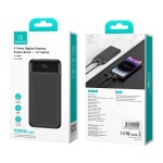 USAMS power bank US-CD198, 3x θύρες εξόδου, 10000mAh, 10W, μαύρο - Image 4