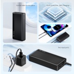 USAMS power bank US-CD205, 2x USB θύρες εξόδου, 10000mAh, 10W, μαύρο - Image 2