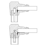 GOOBAY καλώδιο κεραίας αρσενικό σε θηλυκό 11526, γωνιακό, 2.5m, μαύρο - Image 2