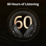 TRONSMART headphones Sounfii Q20S, ασύρματα & ενσύρματα, Hybrid ANC, Φ40mm, 500mAh, μαύρα - Image 5