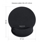 DELOCK Mousepad 12559 με στήριγμα καρπού, 252 x 227mm, μαύρο - Image 2