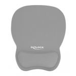 DELOCK Mousepad 12698 με στήριγμα καρπού, 245x206 mm, γκρι - Image 2