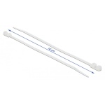 DELOCK Δεματικά καλωδίων 18944 με οπή στερέωσης, 160x4.8mm, λευκά, 10τμχ