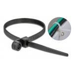 DELOCK Δεματικά καλωδίων 18950 με οπή στερέωσης, 200x4.8mm, μαύρα, 10τμχ - Image 2