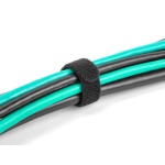 DELOCK δεματικά καλωδίων 19010, τύπου velcro, 12x150mm, μαύρα, 10τμχ - Image 2