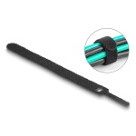 DELOCK δεματικά καλωδίων 19010, τύπου velcro, 12x150mm, μαύρα, 10τμχ