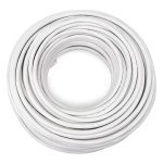 ACCORDIA ομοαξονικό καλώδιο τηλεόρασης 75OHM, 1mm, 100m, λευκό - Image 2