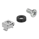 DELOCK σετ βίδες με παξιμάδια 42420 για rack, M6/16mm, 20τμχ