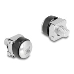 DELOCK σετ βίδες με παξιμάδια 42432 για rack, M6/16mm, ασημί, 100τμχ - Image 2