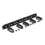 DELOCK cable management 43345 για rack 19"/1U, 5x γάντζοι, μαύρο - Image 3