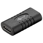 GOOBAY αντάπτορας USB-C 45401, θηλυκό σε θηλυκό, 5Gbit/s, 60W, μαύρος