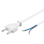 GOOBAY καλώδιο τροφοδοσίας 51345, 2x 0.75mm², 1.5m, λευκό - Image 2