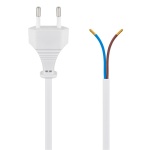 GOOBAY καλώδιο τροφοδοσίας 51345, 2x 0.75mm², 1.5m, λευκό