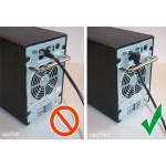 GOOBAY καλώδιο δικτύου 51521, CAT 6 U/UTP, γωνιακό, CCA, 0.5m, λευκό - Image 2