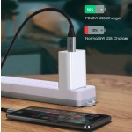 CABLETIME καλώδιο USB-C CMCM60W, 60W PD, 480Mbps, 1m, μαύρο - Image 2